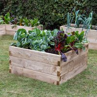 46% discount: Forest Caledonian Square Raised Bed 3'x3' (0.9mx0.9m)