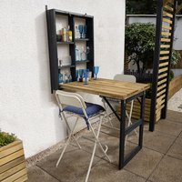 45% discount: Forest Wooden Fold Down Garden Wall Bar 2'6 x 0'6