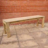 50% discount: Forest Wooden Garden Dining Bench 5'2 x 1'2 (1.59m x 0.36m)