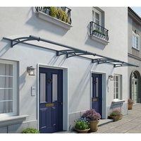 Palram Canopia Aquila 4500 Grey Clear Door Canopy