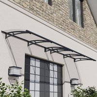 13â6 x 3â Palram Canopia Aquila 4100 Grey Clear Large Door Canopy (4.12m x 0.92m)