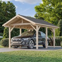 12% discount: 12' x 17' Palmako Robert Wooden Carport (3.5m x 5.1m)