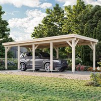 15% discount: 12' x 25' Palmako Karl Wooden Carport (3.6m x 7.6m)