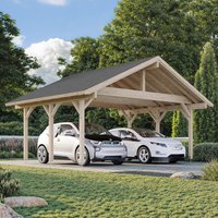 15% discount: 21' x 17' Palmako Robert Wooden Carport (6.3m x 5.1m)