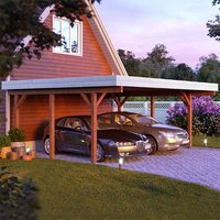 8% discount: 20' x 17' Palmako Karl Wooden Carport (6m x 5.1m)