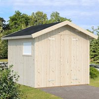 11% discount: 9' x 9'5 Palmako Nils Heavy Duty Wooden Apex Shed (2.8m x 2.9m)