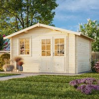 Palmako Klara 3.9m x 3.3m Log Cabin Summerhouse (28mm)