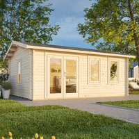 11% discount: Palmako Iris 5.3m x 4.1m Log Cabin Garden Building (44mm)