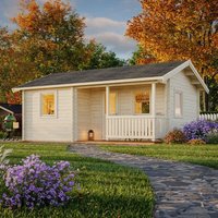 Palmako Sandra 6.3 x 4.5m Log Cabin Garden Building (70mm)