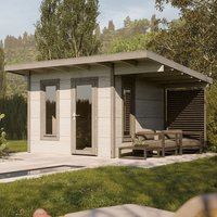 Palmako Grace 3m x 2.9m Pent Log Cabin (56mm)