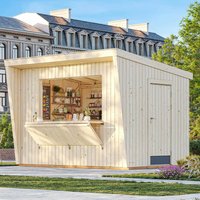 7% discount: 11'8 x 9'6 Palmako Kira (16mm) Premium Extra-Large Garden Bar (3.6m x 2.9m)