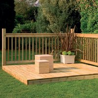 20% discount: Forest 2.4m Easy Deck Kit (With Handrails)