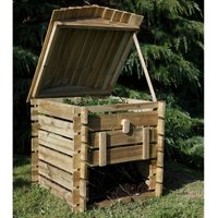 21% discount: Forest Beehive Wooden Compost Bin 2'5x2'6 (0.74x0.74m)