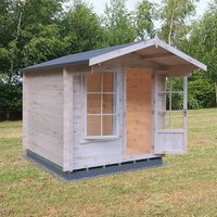12% discount: Shire Crinan 2.4m x 2.4m Log Cabin Summerhouse (19mm)
