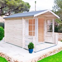 13% discount: Shire Maulden 2.7m x 3.5m Log Cabin Summerhouse (19mm)
