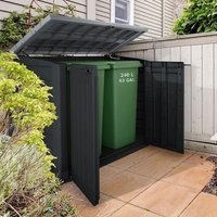 13% discount: 5' x 3' Keter Hideaway Large 1200L Plastic Storage Unit/ Wheelie Bin Store (1.46m x 0.82m)