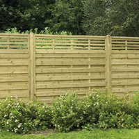 31% discount: Forest 6' x 6' Kyoto Pressure Treated Decorative Fence Panel (1.8m x 1.8m)