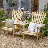 27% discount: Forest Florida Wooden Garden Love Seat 6'2 x 3'1 (1.87m x 0.95m)
