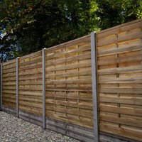 22% discount: Forest 6' x 6' Pressure Treated Decorative Flat Top Fence Panel (1.8m x 1.8m)