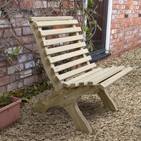 24% discount: Forest Kuba Curved Wooden Garden Chair 2'0 x 2'5 (0.60m x 0.74m)