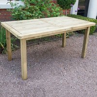 38% discount: Forest Rosedene Wooden Garden Table 5' x 3' (1.5m x 0.9m)