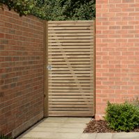 47% discount: Forest 3' x 6' Double Slatted Gate (0.9m x 1.8m)
