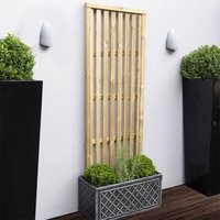 35% discount: Forest 6' x 2' Pressure Treated Vertical Slatted Garden Screen Panel (1.8m x 0.6m)