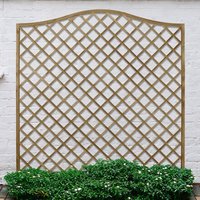 39% discount: Forest 6' x 6' Pressure Treated Europa Hamburg Decorative Garden Screen Panel (1.8m x 1.8m)