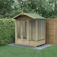 6' x 4' Forest Beckwood 25yr Guarantee Double Door Apex Summer House (1.99m x 1.23m)