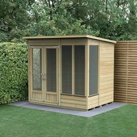 7' x 5' Forest Beckwood 25yr Guarantee Double Door Pent Summer House (2.26m x 1.7m)