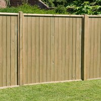 23% discount: Forest 6' x 6' Pressure Treated Vertical Tongue and Groove Fence Panel (1.83m x 1.83m)