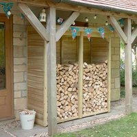6' x 2'10 Forest Pent Medium Overlap Log Store (1.82m x 0.9m)