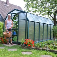 6' x 12' Palram Canopia Rion EcoGrow Large Green Greenhouse with Resin Frame (1.8m x 3.6m)