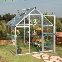 6â x 6â Palram Canopia Harmony Silver Polycarbonate Greenhouse (1.85m x 1.86m)
