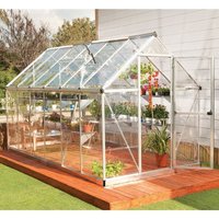 6â x 12â Palram Canopia Harmony Large Silver Polycarbonate Greenhouse (1.85m x 3.70m)