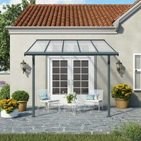 10x10 Palram Canopia Sierra Grey Patio Cover