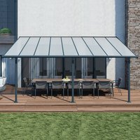 7% discount: 10x18 Palram Canopia Sierra Grey Patio Cover