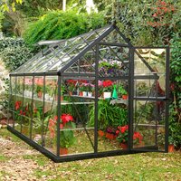 6â x 10â Palram Canopia Harmony Walk In Grey Polycarbonate Greenhouse (1.85m x 3.06m)
