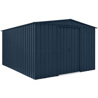 12% discount: 10' x 12' Globel Anthracite Grey Apex Metal Shed (3.08m x 3.72m)