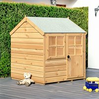 16% discount: 4 x 4 Shire Bunny Childrens/ Kids Wooden Garden Playhouse