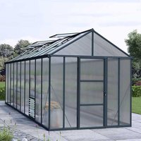 8% discount: 8'x20' Palram Canopia Glory Grey Large Polycarbonate Greenhouse (2.4x6m)