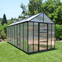 9% discount: 8'x16' Palram Canopia Glory Grey Large Polycarbonate Greenhouse (2.4x4.8m)