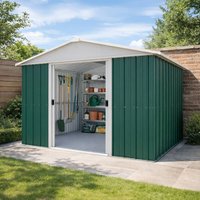 10' x 8' Yardmaster Green Metal Shed (3.03m x 2.37m)