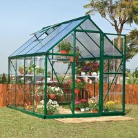 6% discount: 6' x 8' Palram Canopia Hybrid Walk In Green Polycarbonate Greenhouse (1.85m x 2.47m)