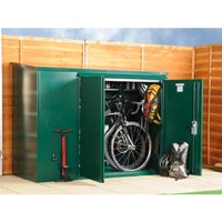 6% discount: 6' x 3' Asgard Addition Premium Metal Bike Shed (1.8m x 0.9m)