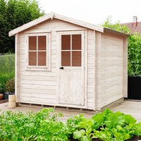 17% discount: Shire Avesbury 2.5m x 1.8m Log Cabin Summerhouse (19mm)