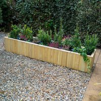 5'11 x 1'3 Forest Lapline Shiplap Wooden Planter (1.79m x 0.38m)