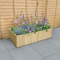 18% discount: 3'11 x 2'2 Forest Lapline Shiplap Wooden Planter (1.2m x 0.67m)