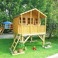 21% discount: 6 x 6 Shire Stork Childrens/ Kids Wooden Garden Platform Playhouse