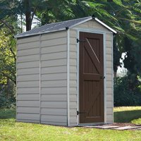 4' x 6' Palram Canopia Tan Skylight Apex Plastic Shed (1.21m x 1.77m)
